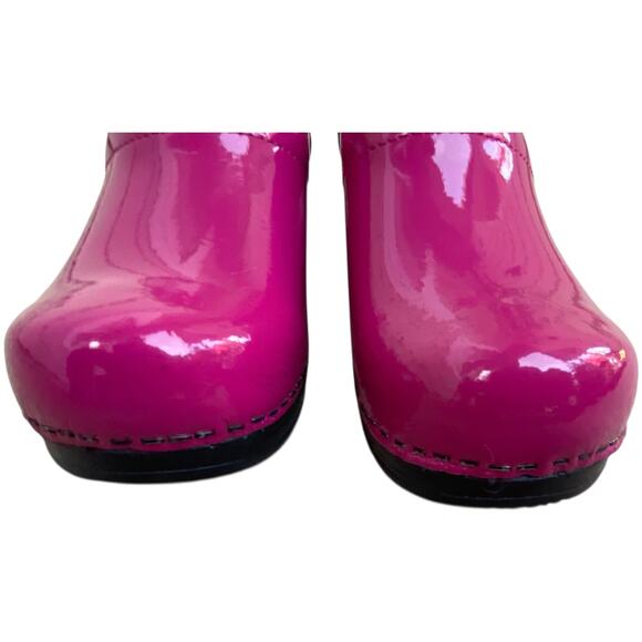 Sanita Professional Glossy Magenta Pink Patent Leather Nursing Work EU 35 US 4 - Picture 11 of 13